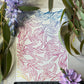 Sunset Pink Watercolour Eucalyptus Leaves 133