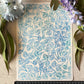 Watercolour Blue Eucalyptus Blossoms 148