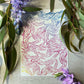 Sunset Pink Watercolour Eucalyptus Leaves 133