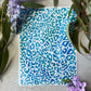 Blue Watercolour Leopard Spots 131