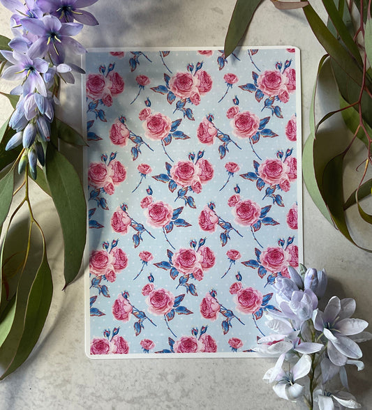 Country Polka Dot Rose Wallpaper Colour Water Transfer 124