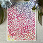 Watercolour Sunset Pink Leopard Spots 143
