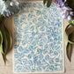Watercolour Blue Eucalyptus Blossoms 148