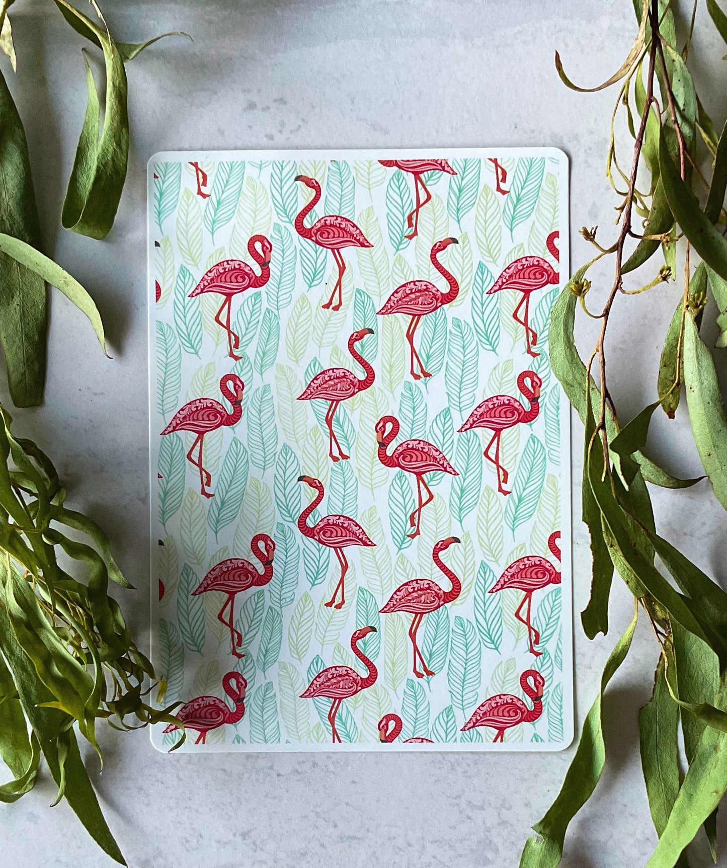 Contemporary Jungle Flamingos 169