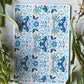Denim Blue Floral Folk Moths 165