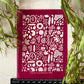 Contemporary All Over Red Rover Silkscreen 296