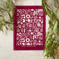 Contemporary All Over Red Rover Silkscreen 296