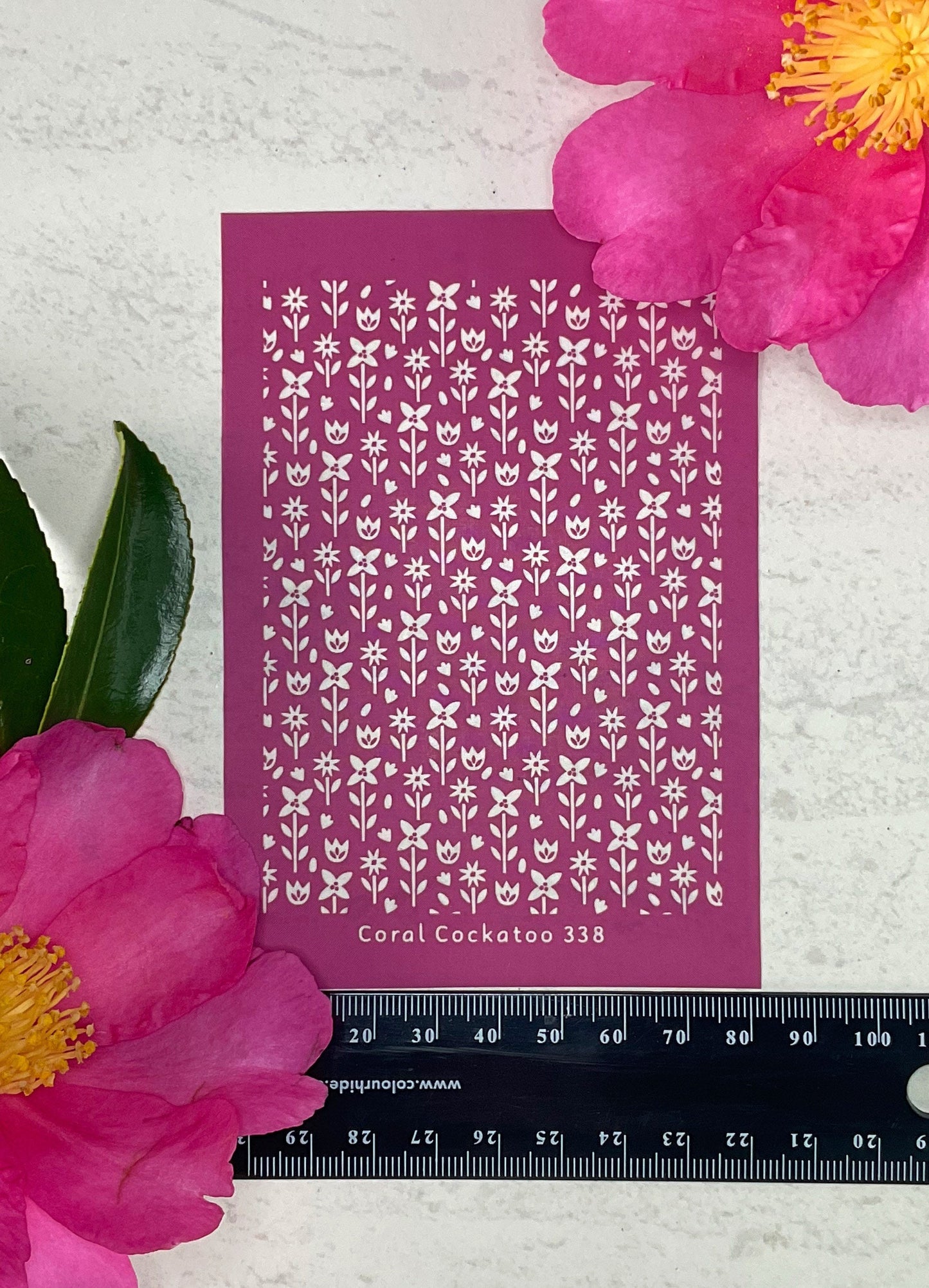 Folk Flowers Meadow Silkscreen 338