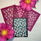 Bohemian Protea Flowers 3 Part Silkscreen 334