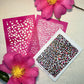 Small Leopard Spot Print 2 Part Silkscreen 358